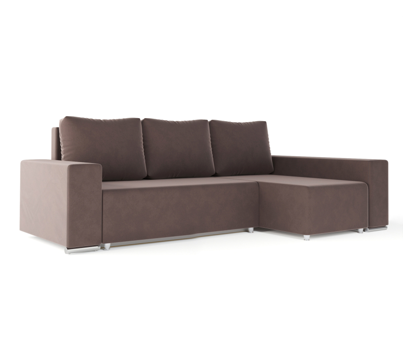 Диваны угловые в гостиную, Угловой диван-кровать Маркиз, велюр