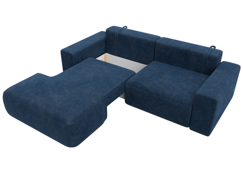 Диваны угловые в гостиную, Диван угловой Лига-036 НПБ Классик левый угол, велюр BRUT