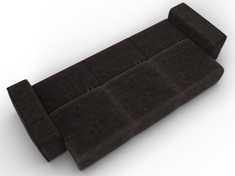 Диваны еврокнижки, Диван прямой Лига-058 НПБ Лонг, велюр BRUT