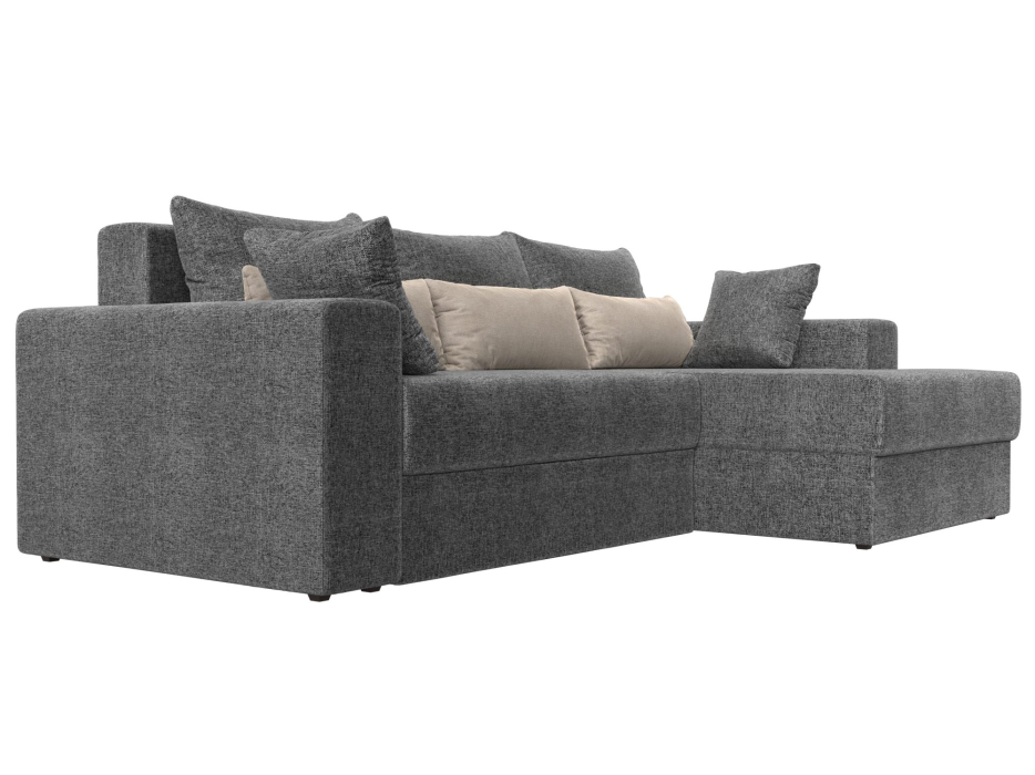 Диваны угловые в гостиную, Угловой диван Майами правый угол, рогожка