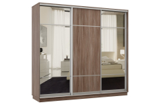 Шкафы-купе 3-х дверные, Шкаф-купе Премьер Лайт 63 (11;08;11) трехдверный