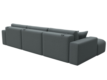 Диван угловой Лига-036 НПБ Классик Лонг левый угол, рогожка Амур