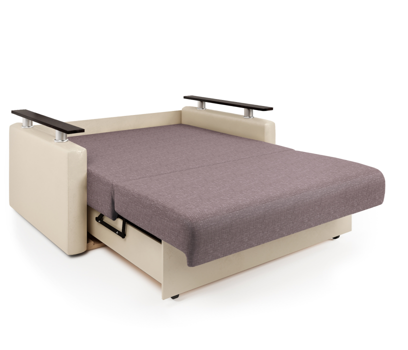 Диваны, Диван-кровать Шарм 140, рогожка/экокожа