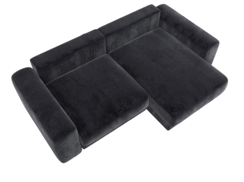 Диван угловой Лига-056 НПБ угол универсальный, велюр TOWER