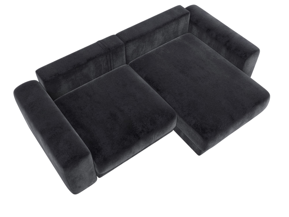 Диваны угловые в гостиную, Диван угловой Лига-056 НПБ угол универсальный, велюр TOWER