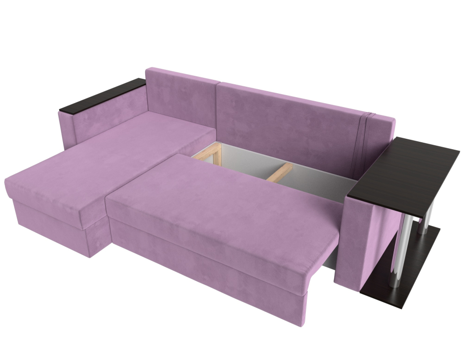 Диваны угловые в гостиную, Угловой диван Атланта левый угол, микровельвет