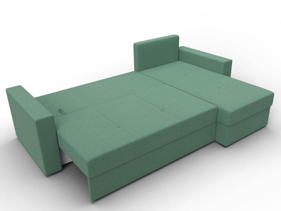Диваны угловые в гостиную, Диван угловой Верона Лайт правый угол, рогожка Амур