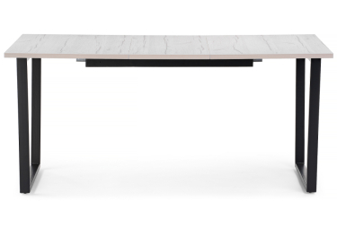 Стол деревянный раскладной Лота Лофт 120 25 мм (матовый черный)