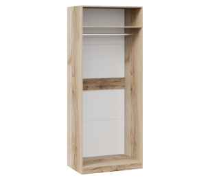 Фьюжн  Шкаф для одежды  (белый глянец/дуб делано)