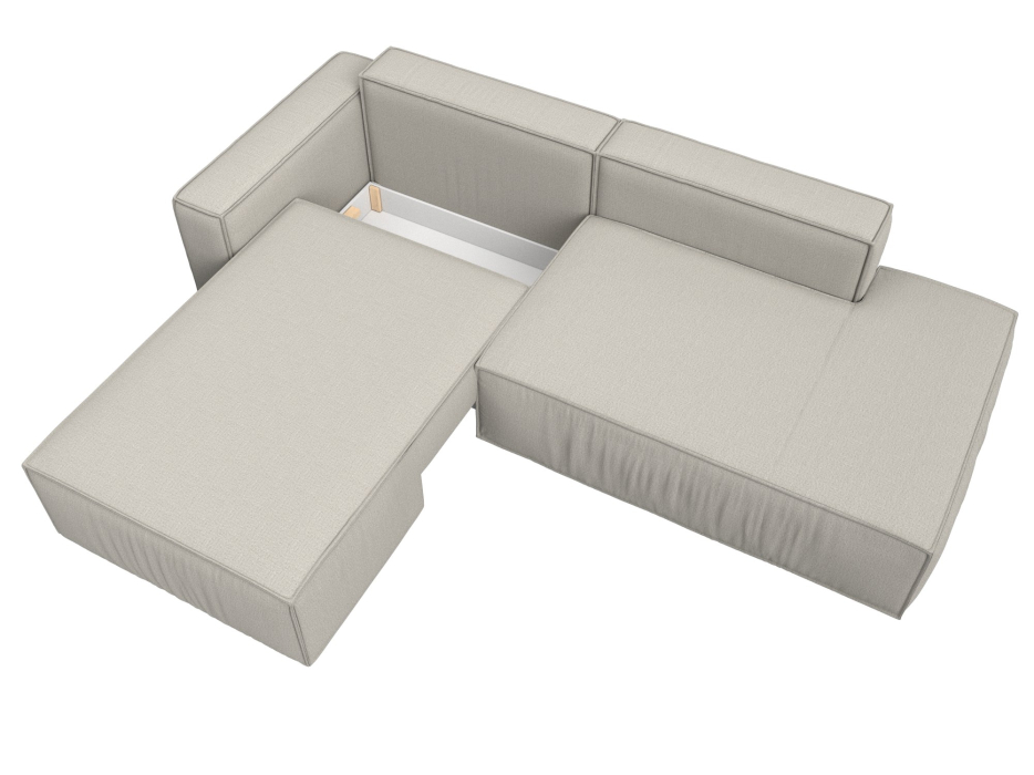 Диваны угловые в гостиную, Диван угловой Прага Модерн левый угол, рогожка Амур