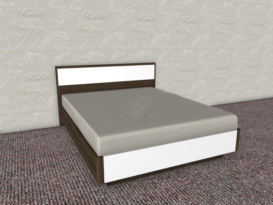 С подъемным механизмом, Модульная система Грейс Кровать КР-4003  Гикори Джексон Темный