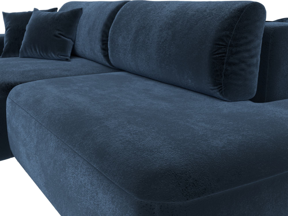 Диваны угловые в гостиную, Диван угловой Лига-036 НПБ Модерн левый угол, велюр TOWER