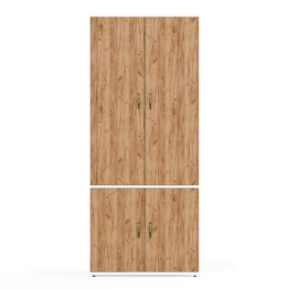 Шкаф со штангой для верхней одежды и полкой глубокий Лидер-8 МД 19Б