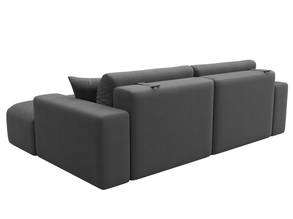 Диваны угловые в гостиную, Диван угловой Лига-036 НПБ Классик правый угол, замша JOLY