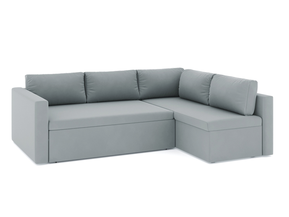 Диваны угловые в гостиную, Диван-кровать угловой Мансберг дельфин, велюр