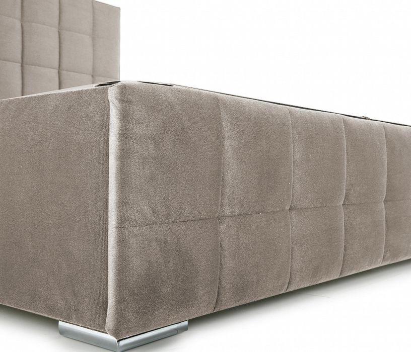 Мягкая кровать, Кровать 1,4 Пассаж 2, велюр