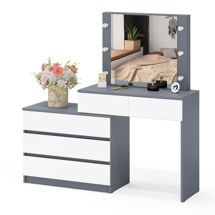 С зеркалом, Туалетный столик с подсветкой 110