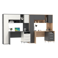 Прямые компьютерные столы, Столы рабочие для домашнего офиса для двоих детей Комфорт 12.95N