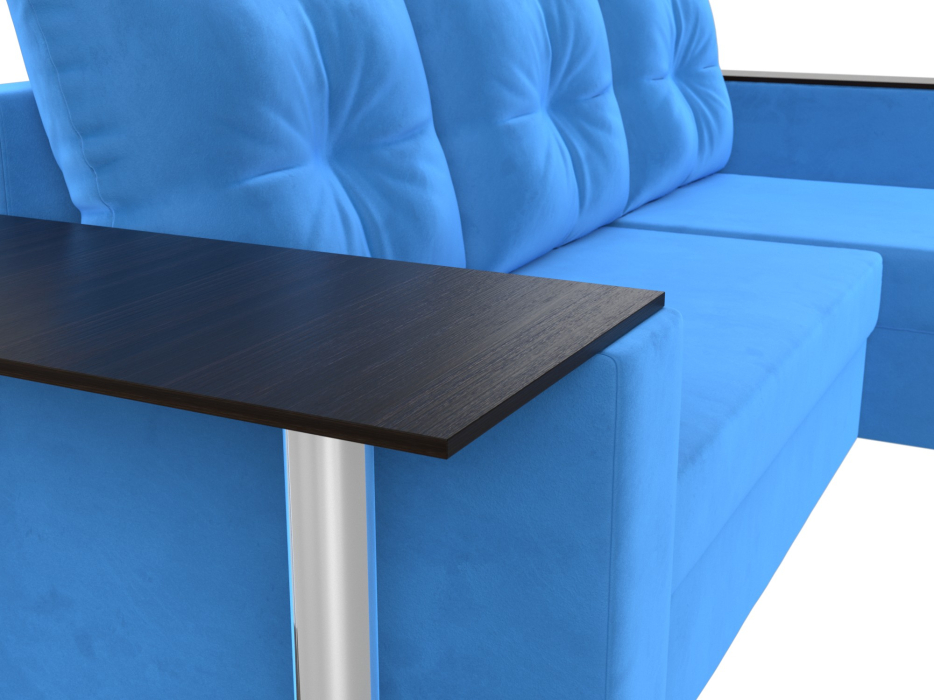 Диваны угловые в гостиную, Угловой диван Атланта правый угол, велюр