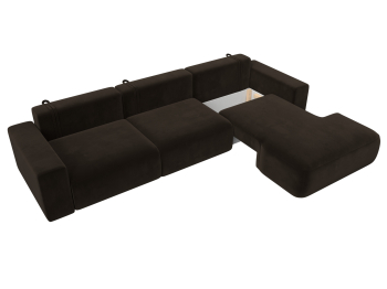 Диван угловой Лига-036 Классик Лонг правый угол, микровельвет
