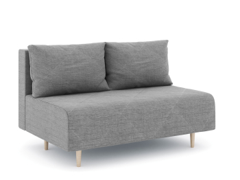 Диван прямой нераскладной Милли мини 2-х  местный без подлокотников, рогожка