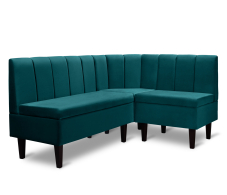 Кухонные уголки, Диван угловой Лео, микровелюр