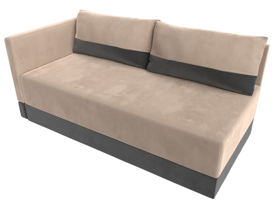 Кушетка диван, Кушетка Никас левая, велюр