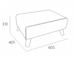 Банкетка Орландо Велюр
