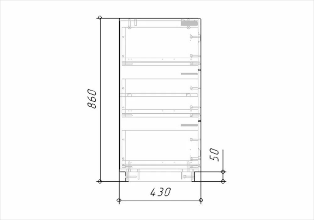 Комоды, Комод Вега (Цесена) Белый - 180 МДФ