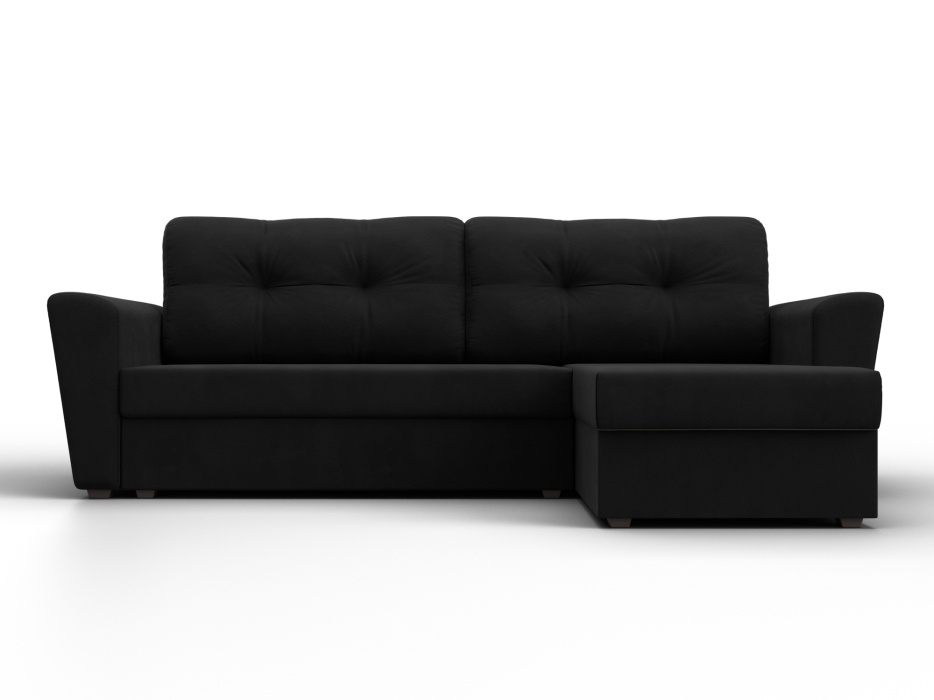 Диваны угловые в гостиную, Угловой диван Амстердам Лайт правый угол, микровельвет