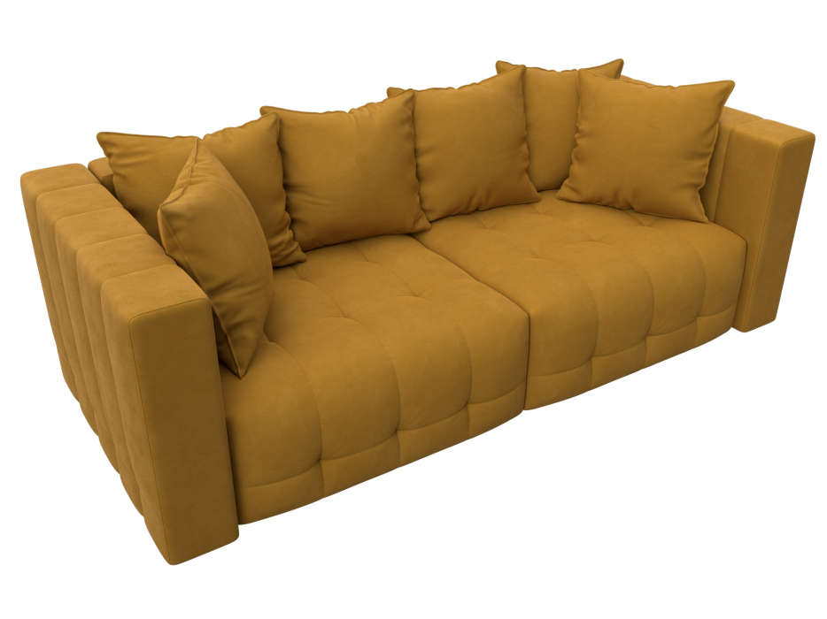 Дизайнерские диваны для гостиной, Диван прямой Лига-052 НПБ, велюр BRUT