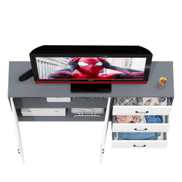 Широкий тумба-комод с ящиками и дверками РВК 123-1604