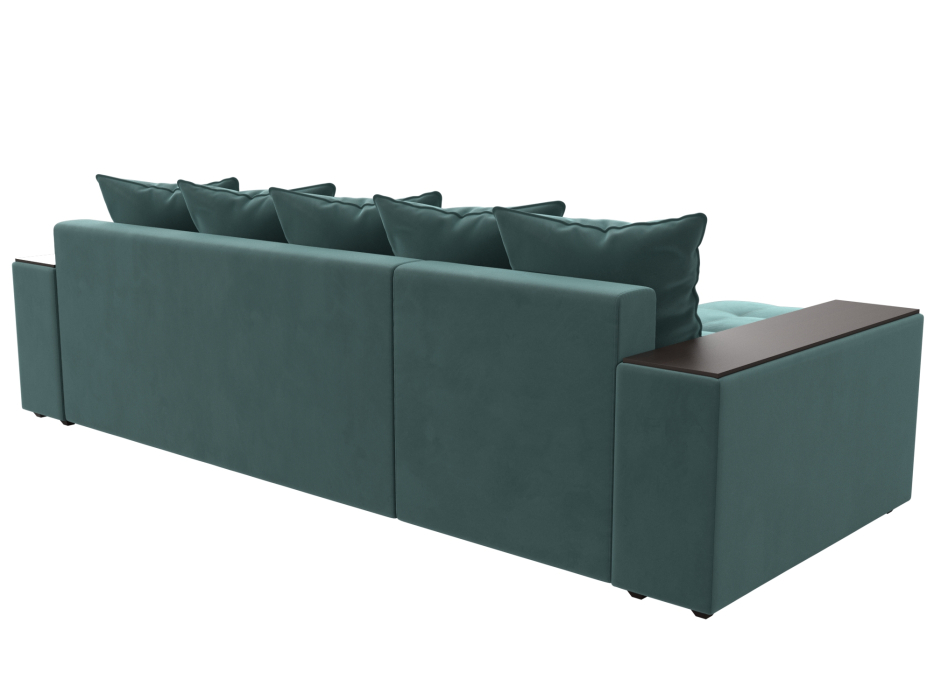 Диваны угловые в гостиную, Угловой диван Дубай, велюр, левый угол