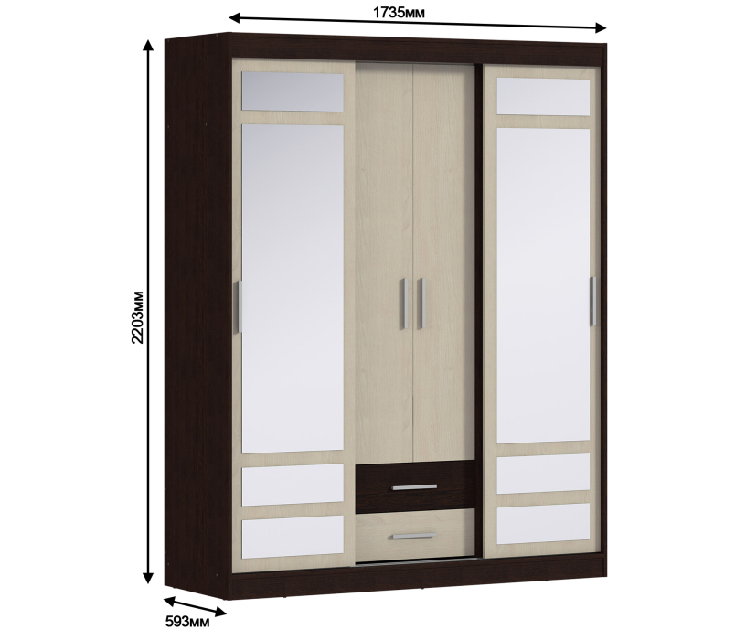 Шкафы-купе, Бася СБ-2746/1 Шкаф-купе