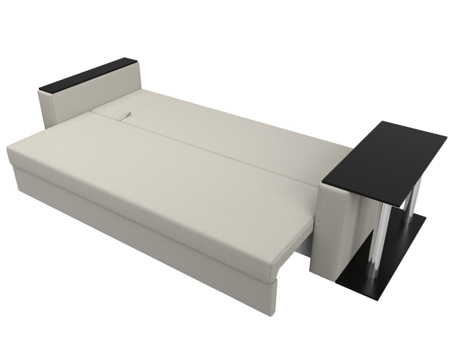 Диваны еврокнижки, Диван прямой Атланта со столом справа, рогожка Амур