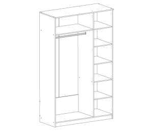 Джейн СВ-442 шкаф 3-х дверный