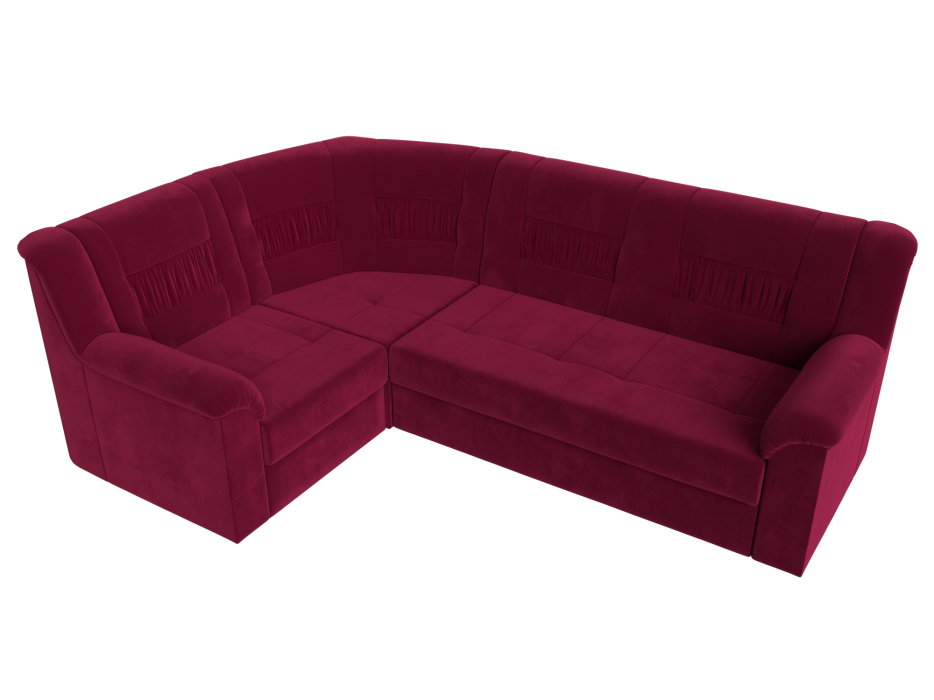 Диваны угловые в гостиную, Угловой диван Карелия левый, микровельвет