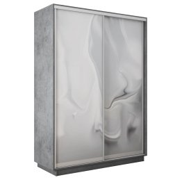Шкаф-купе Экспресс 2-х дверный Фотопечать Шелк Стекла 140х45х240