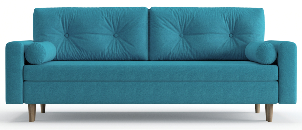 Диван-кровать Таврида, пружинный блок, велюр