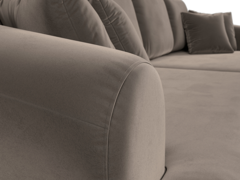 Диваны еврокнижки, Прямой диван Милтон, велюр