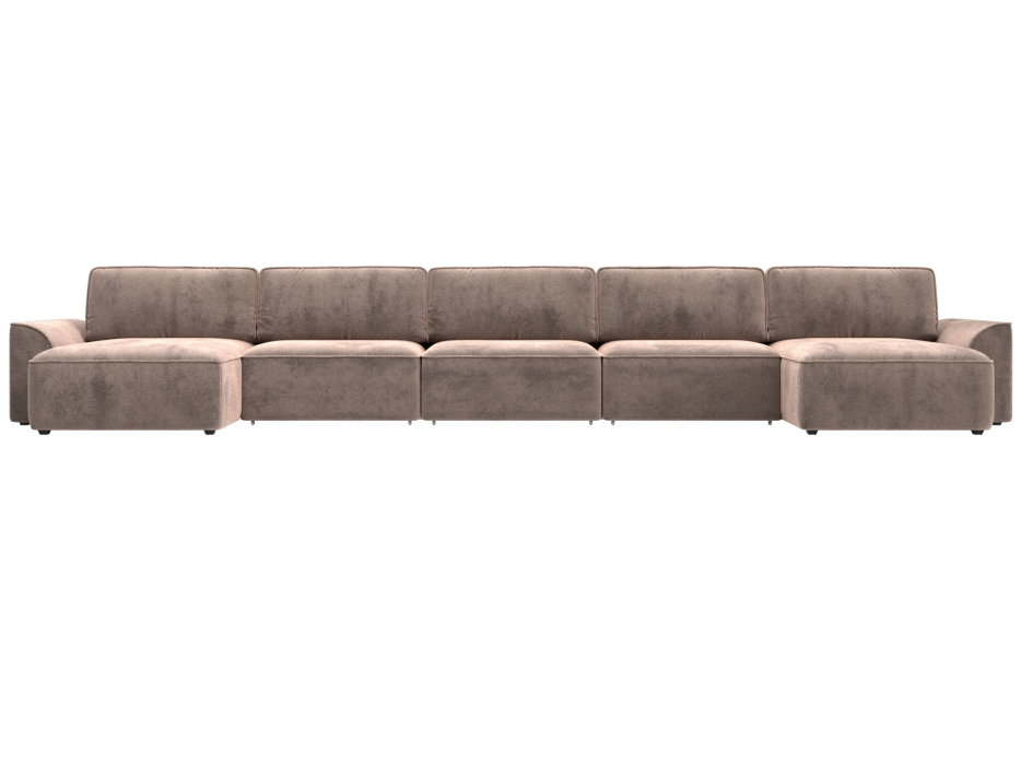 Диваны еврокнижки, Диван П-образный Лига-048 НПБ МегаЛонг, велюр TOWER