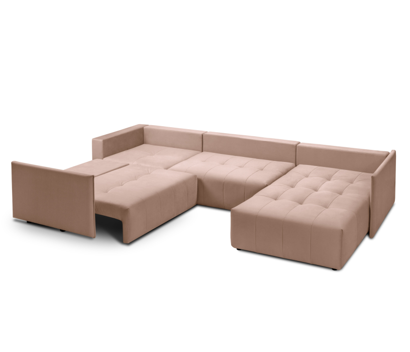 Диваны угловые в гостиную, Диван еврокнижка Чилетти П-образный