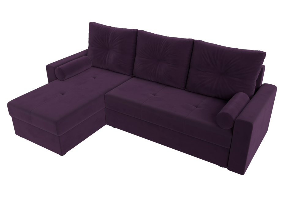 Диваны угловые в гостиную, Диван угловой Верона Лайт левый угол, велюр