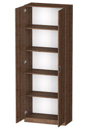 Распашной шкаф Лайф с полками 80*40*215 Дуб экспрессив