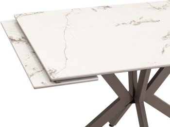 Стол обеденный STOOL GROUP Marmer 120-180/80/76 столешница МДФ16/керамика