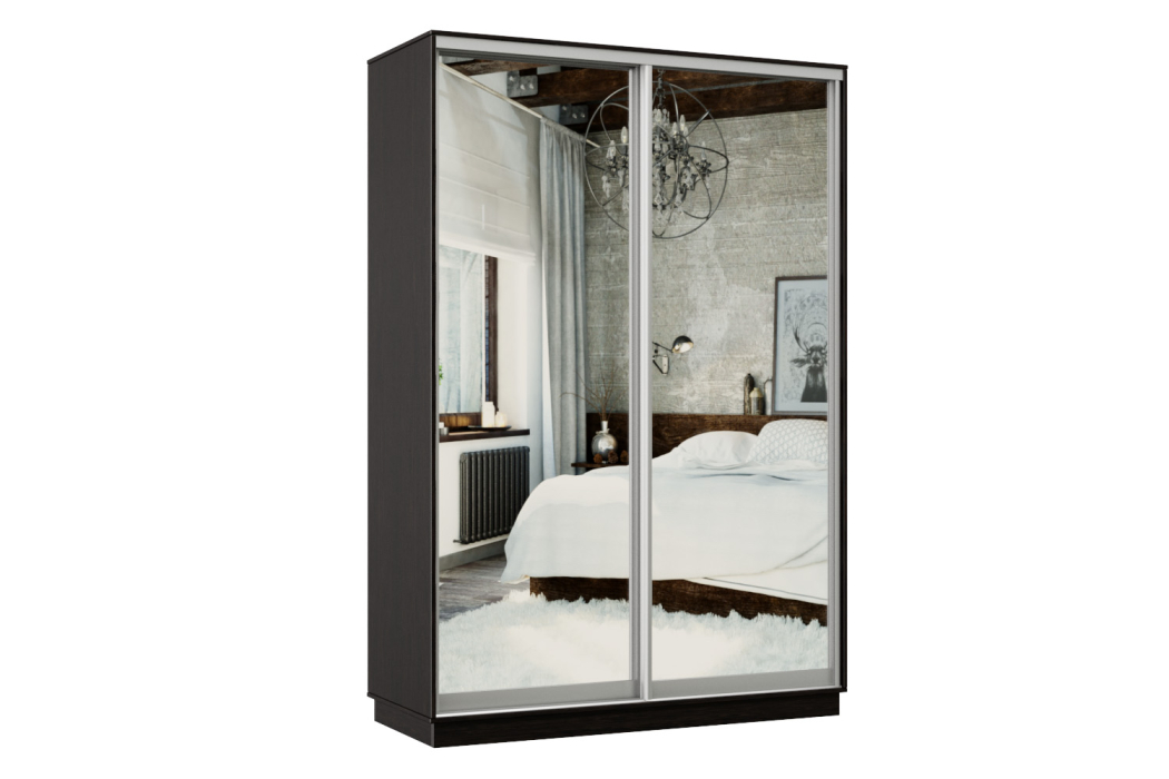 Шкафы-купе, Шкаф-купе Премьер Лайт 12 (01;01) двухдверный