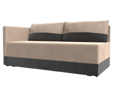 Кушетка диван, Кушетка Никас левая, велюр