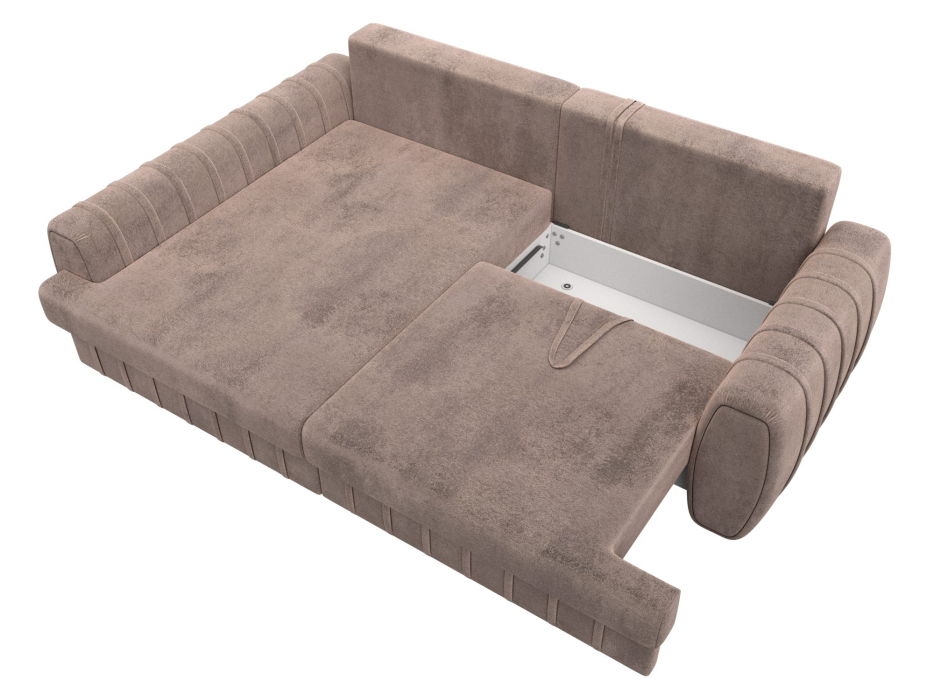 Диваны угловые в гостиную, Диван угловой Лига-057 НПБ угол левый, велюр TOWER