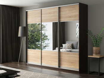 Шкаф-купе Айсберг 260 ВЕНГЕ (сонома/комбинированный)