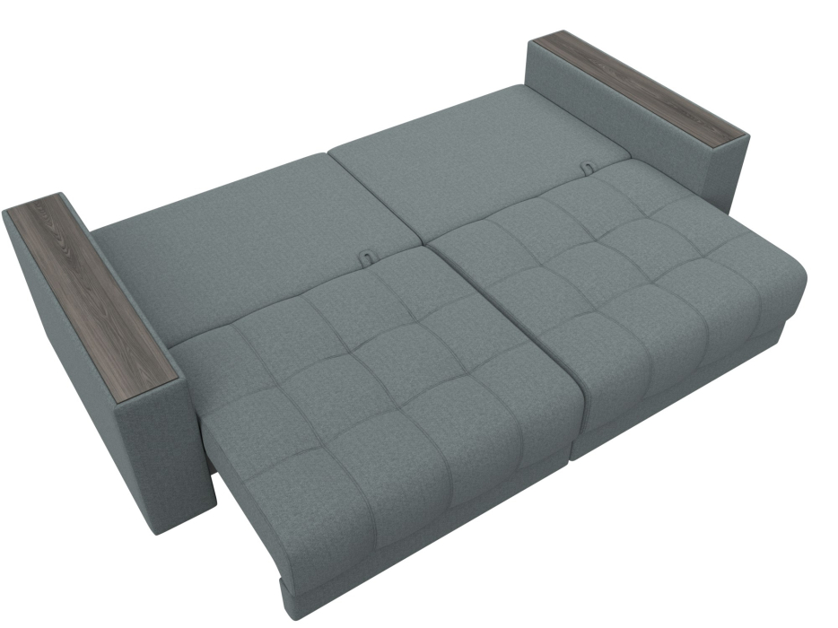 Диваны еврокнижки, Диван прямой с декором Лига-049 НПБ, рогожка Амур